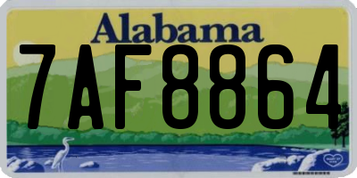 AL license plate 7AF8864