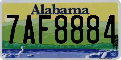 AL license plate 7AF8884