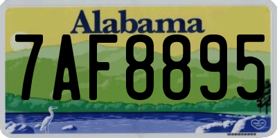AL license plate 7AF8895