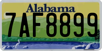 AL license plate 7AF8899