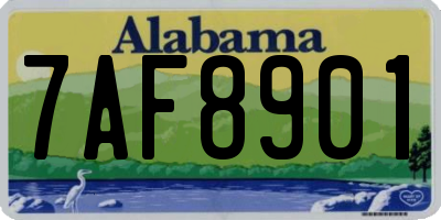 AL license plate 7AF8901