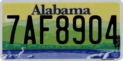 AL license plate 7AF8904