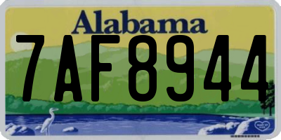 AL license plate 7AF8944