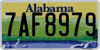 AL license plate 7AF8979