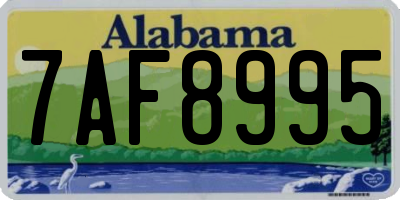 AL license plate 7AF8995
