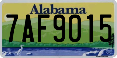 AL license plate 7AF9015