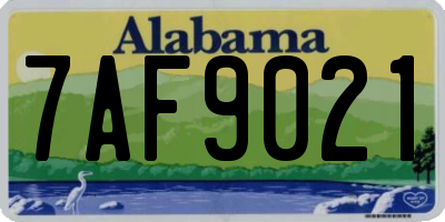 AL license plate 7AF9021