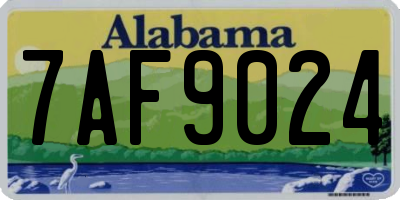 AL license plate 7AF9024