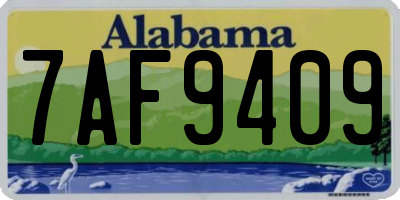 AL license plate 7AF9409