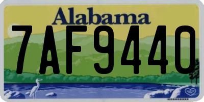 AL license plate 7AF9440