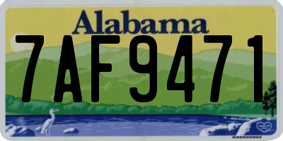 AL license plate 7AF9471