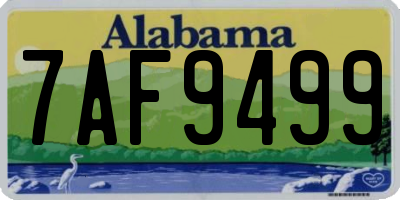 AL license plate 7AF9499