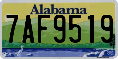 AL license plate 7AF9519