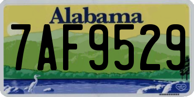 AL license plate 7AF9529