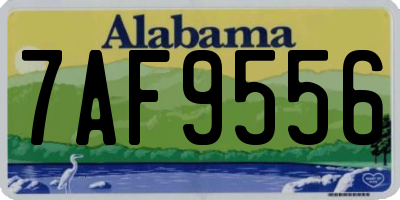 AL license plate 7AF9556