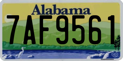 AL license plate 7AF9561