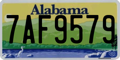 AL license plate 7AF9579