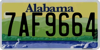 AL license plate 7AF9664