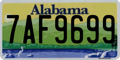 AL license plate 7AF9699