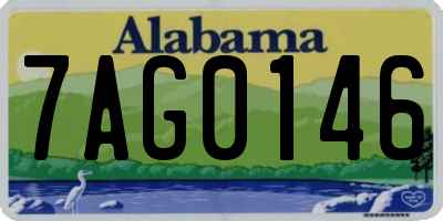 AL license plate 7AG0146
