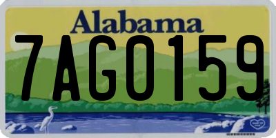 AL license plate 7AG0159