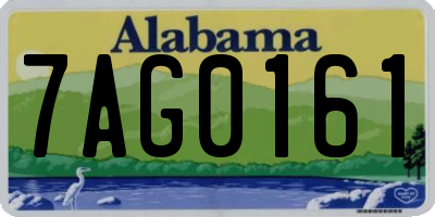 AL license plate 7AG0161