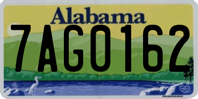 AL license plate 7AG0162