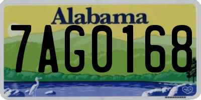 AL license plate 7AG0168
