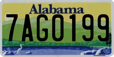 AL license plate 7AG0199