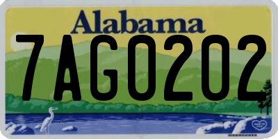 AL license plate 7AG0202
