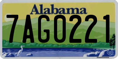 AL license plate 7AG0221