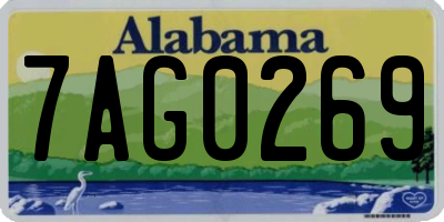 AL license plate 7AG0269