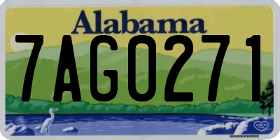 AL license plate 7AG0271