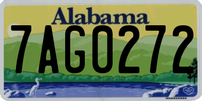 AL license plate 7AG0272