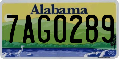 AL license plate 7AG0289