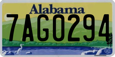 AL license plate 7AG0294