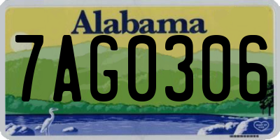 AL license plate 7AG0306