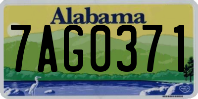 AL license plate 7AG0371