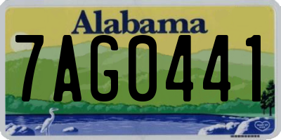 AL license plate 7AG0441