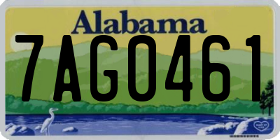 AL license plate 7AG0461