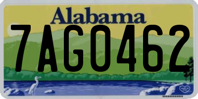 AL license plate 7AG0462