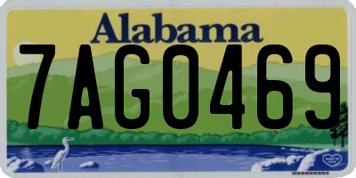 AL license plate 7AG0469