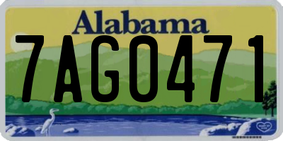 AL license plate 7AG0471