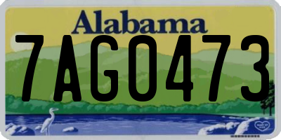 AL license plate 7AG0473