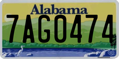 AL license plate 7AG0474