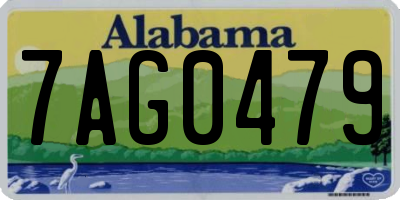 AL license plate 7AG0479