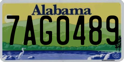 AL license plate 7AG0489