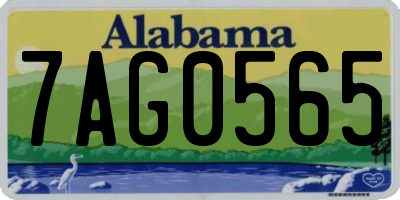 AL license plate 7AG0565