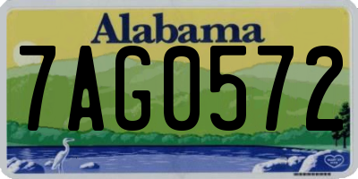 AL license plate 7AG0572