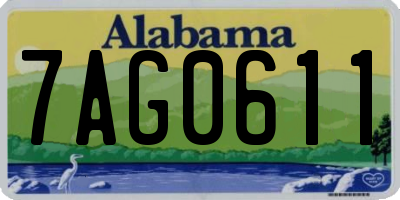 AL license plate 7AG0611
